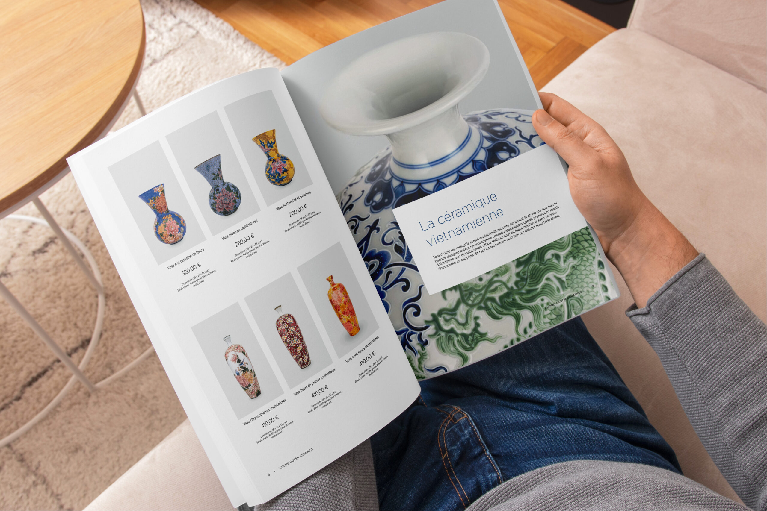 Exemple de catalogue de vente.